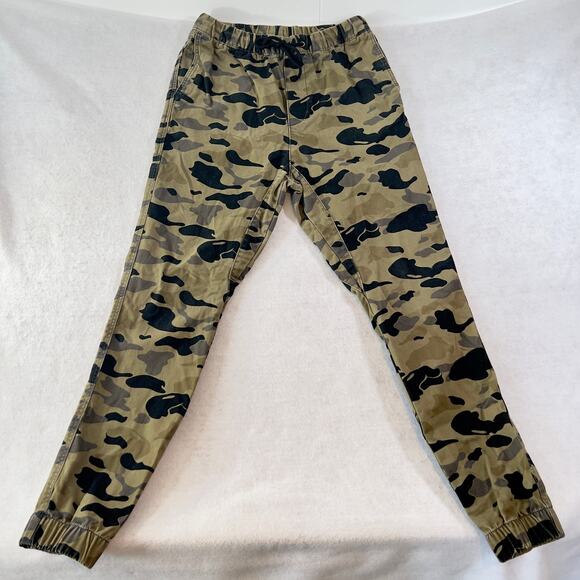 Camouflage Sweats Divided by H&M Mens W28 x L28 Elastic Waist & Cuffs w/ Pockets - Picture 1 of 13